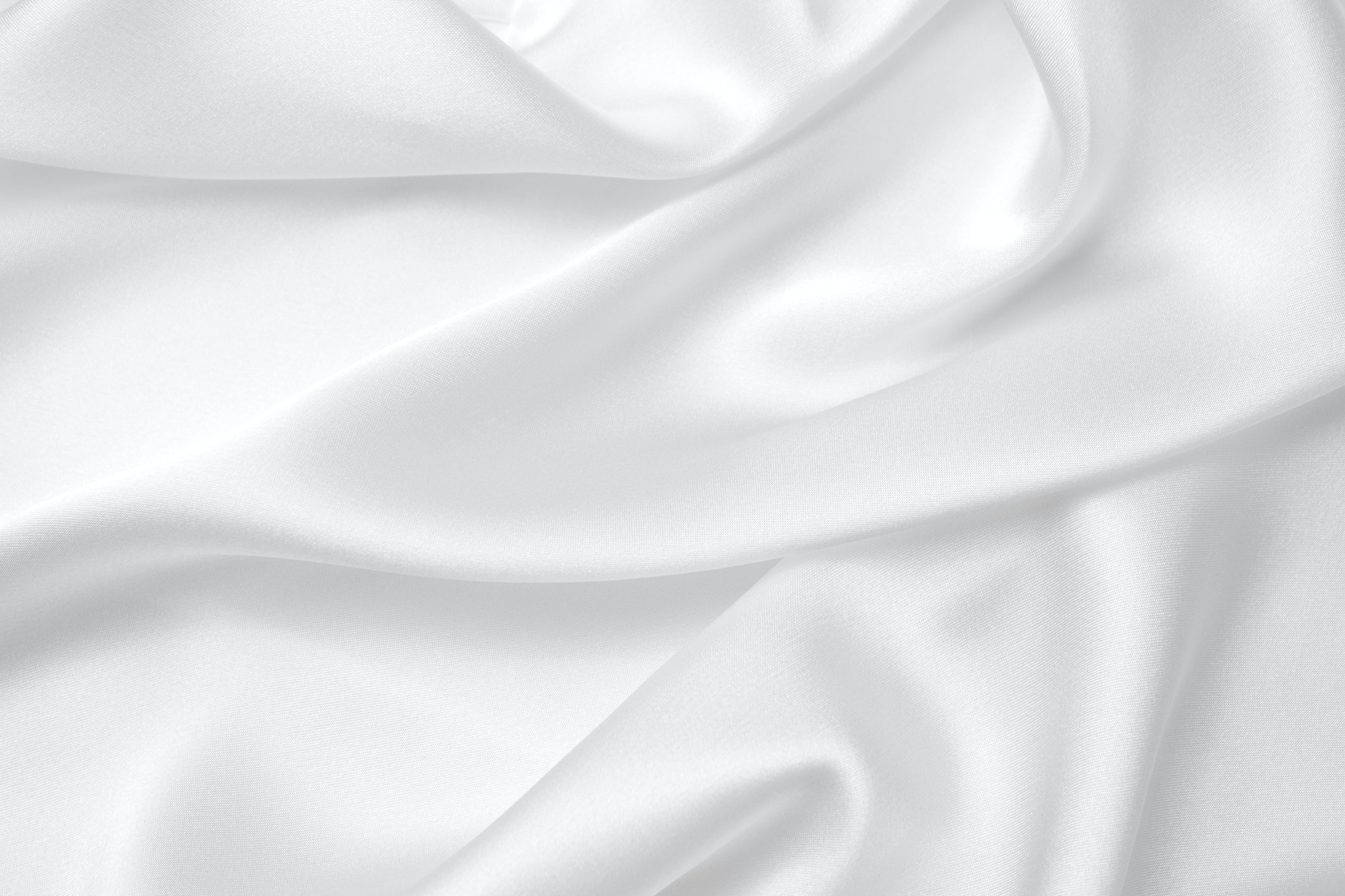 White silk or satin